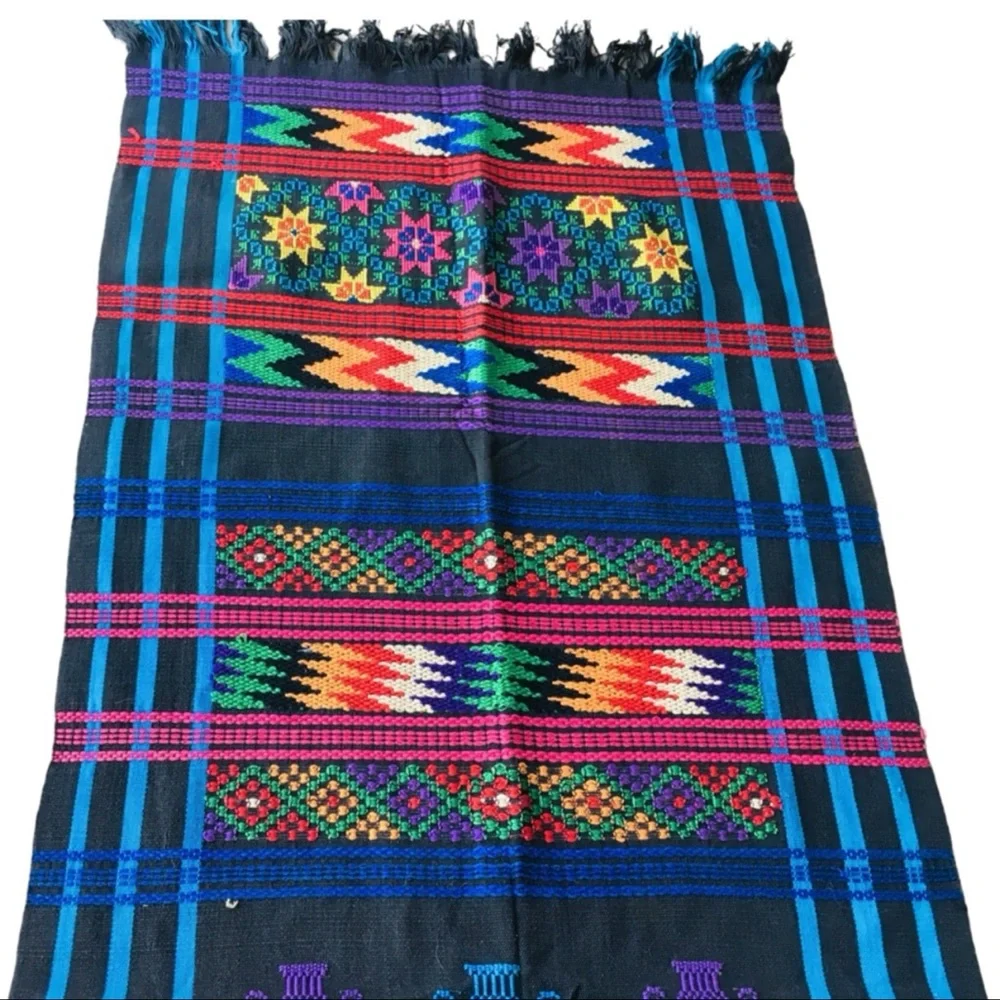 Vintage Handwoven Textile. Wall Tapestry, Table Runner